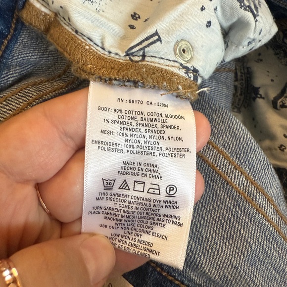 Anthropologie EUC Pilcro Mid-Rise Slim Bf Jeans 28 - Picture 6 of 6